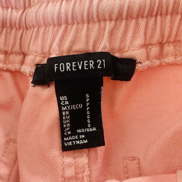 Forever 21 Shorts Women S Pink Pull On Stretch Waist Feminine Preppy Casual - Picture 3 of 7